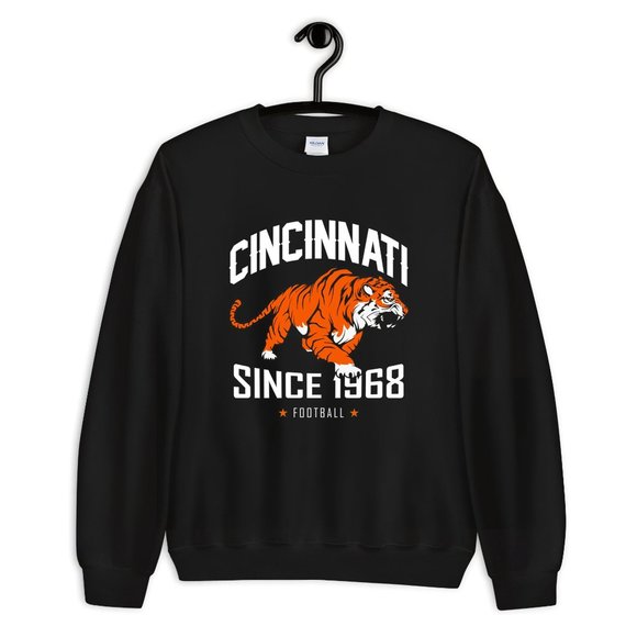 Cincinnati Bengals Sweatshirt, Bengals Sweatshirt, Cincinnati Bengals Crewneck - Picture 2 of 2